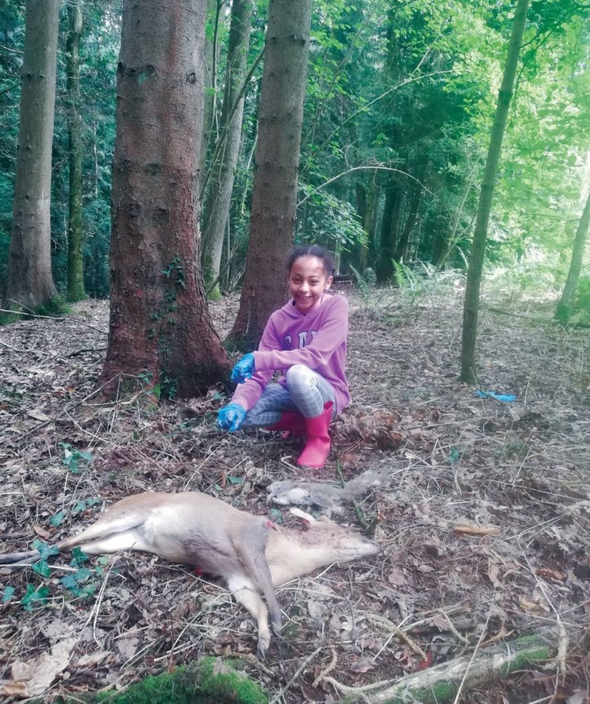 Olivia loves spending time with her dad. They regularly go deer stalking together. Olivia recently shot her first-ever squirrel too. 