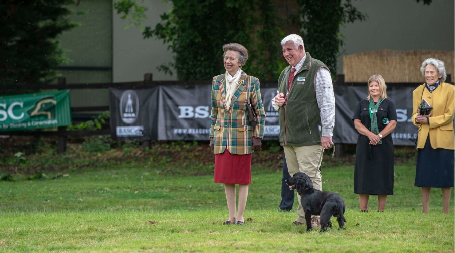 Princess Royal with dog